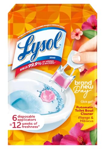 Lysol Click Gel Automatic Toilet Bowl Cleaner, Gel Toilet Bowl...