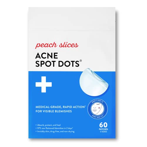 Peach Slices | Acne Spot Dots | Hydrocolloid Acne Patches | For Zits,...