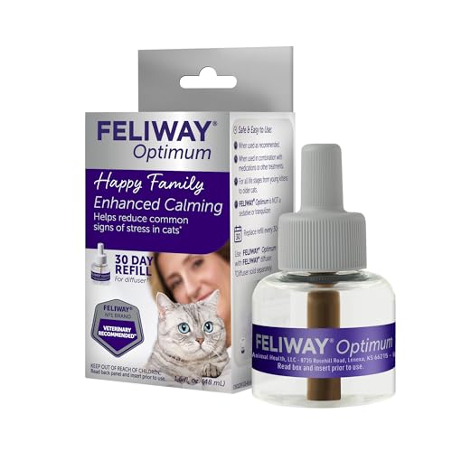 FELIWAY Optimum, Enhanced Calming Pheromone 30-day Refill – 1 Pack,...