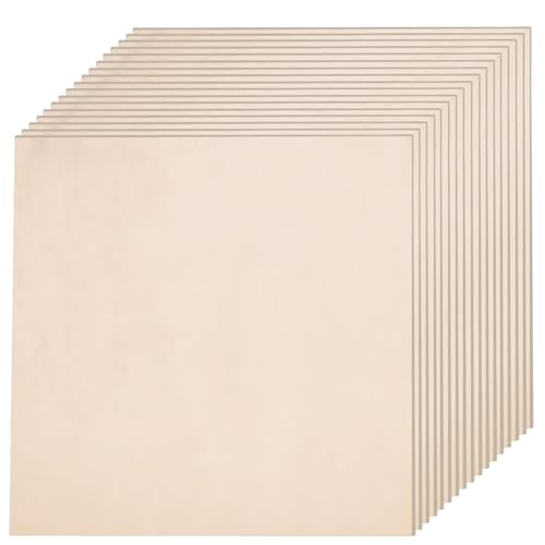 45 PCS Plywood,Baltic Birch Plywood for 3 mm 1/8 x 11.8 x 11.8 Inch...