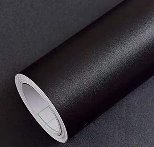 Yancorp 120' Matte Black Contact Paper Peel and Stick Wallpaper...