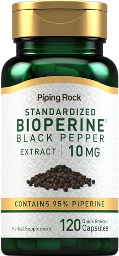 Piping Rock Bioperine Supplement 10mg | 120 Capsules | Black Pepper...