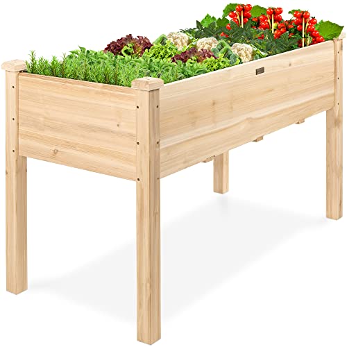 Best Choice Products 48x24x30in Raised Garden Bed, Elevated Wood...