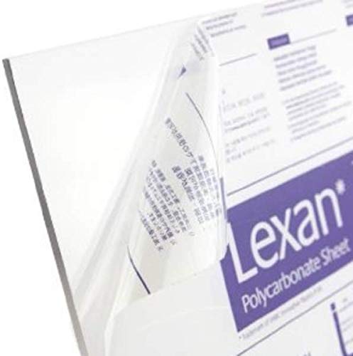 Polycarbonate Lexan Sheet Clear 0.250” - 1/4' (6 mm) 24' x 48' -...