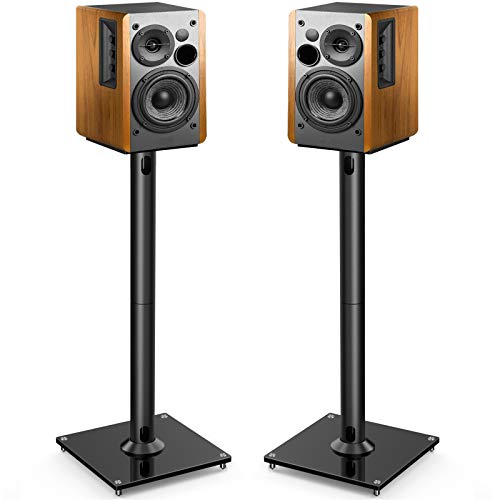 PERLESMITH Universal Floor Speaker Stands 28 Inch for Surround Sound,...