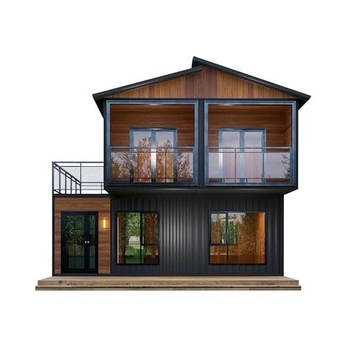 Barn Homes Double Story Flat Pack House with Bathroom and Kitchen,...