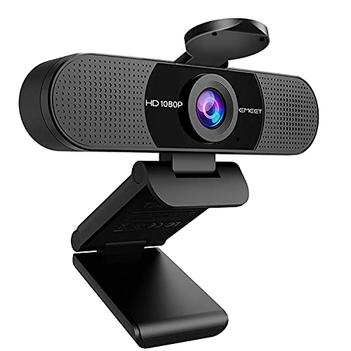 EMEET 1080P Webcam with Microphone, C960 Web Camera, 2 Mics Streaming...