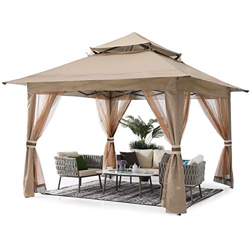 ABCCANOPY Pop Up Gazebo 13x13 - Outdoor Canopy Tent with Mosquito...