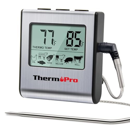 ThermoPro TP-16 Large LCD Digital Cooking Food Meat Smoker Oven...