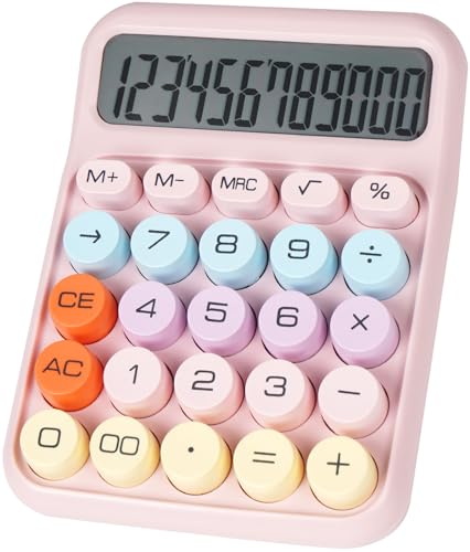 DANRONG Mechanical Switch Calculator with Big Buttons, Calculators...