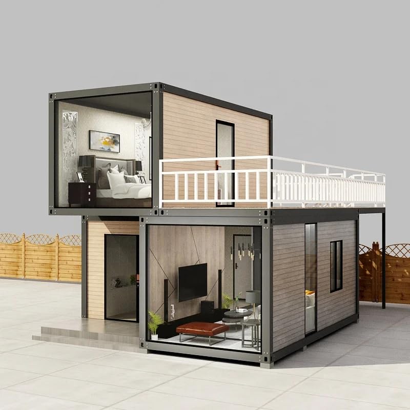 Anovoal 40ft Modern and Luxury Foldable House to Live in, Portable and...