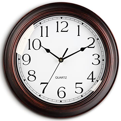 KECYET Wall Clocks Battery Operated Silent Non-Ticking Wall Clock 8.5...
