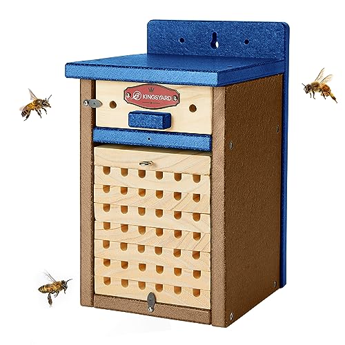 Kingsyard Mason Bee House for The Garden - Durable Recycled Plastic...