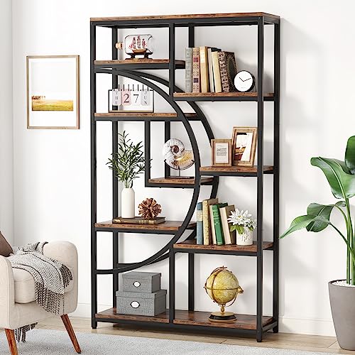 Tribesigns Bookshelf Industrial 5 Tier Etagere Bookcase, Freestanding...