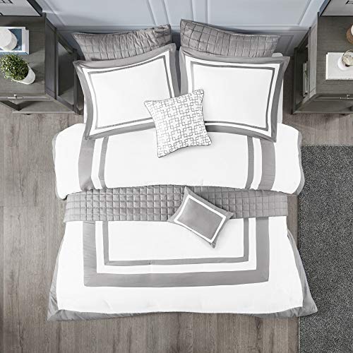 Madison Park Heritage Comforter Quilt Combo Set - Modern Luxury...