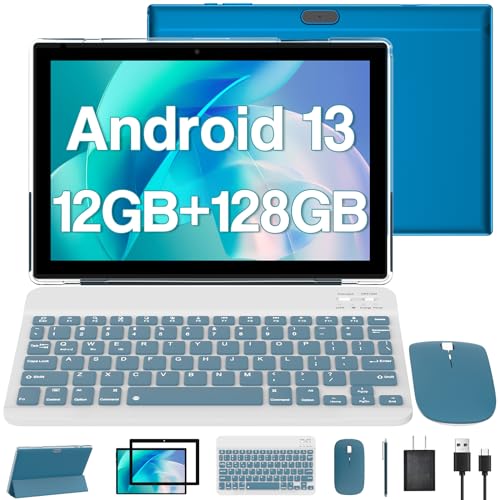 Android 13 Tablet 10 Inch, 2024 Newest 12GB RAM+128GB ROM/1TB...