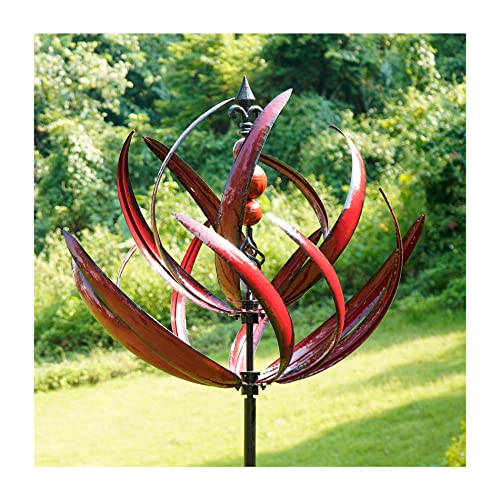 LimeHill Wind Spinner for Garden and Yard - Large Metal Kinetic Wind...