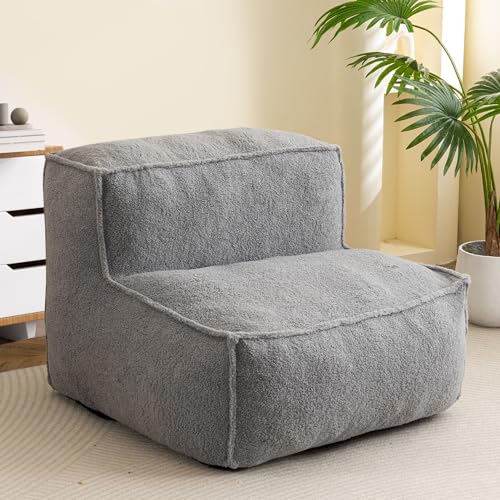 HIGOGOGO Modular Sectional Bean Bag Sofa Chair, Bean Bag Couch with...