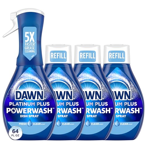 Dawn Platinum Powerwash Dish Spray, Dish Soap, Fresh Scent Bundle, 1...