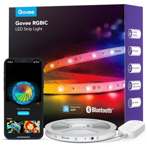Govee RGBIC LED Strip Lights, Smart LED Lights for Bedroom, Bluetooth...