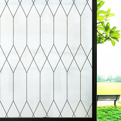 Windimiley Window Privacy Film Stained Glass Frosted Glass Window...