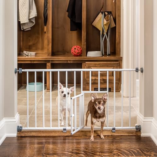 Carlson Pet Products MINI Expandable Extra Wide Pet Gate with Small...