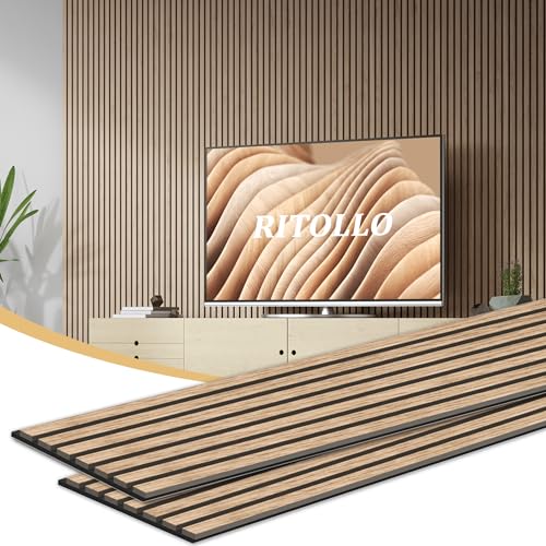 Ritollo Wood Panels for Wall and Ceiling, 94.5'×11' Wall Panels for...