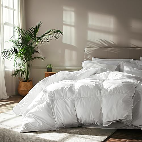 Serta Goose Feather Down Fiber Cotton Comforter Queen Size - 100%...