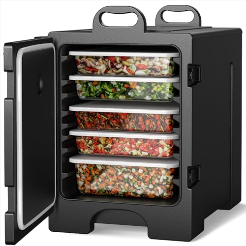 COSTWAY Catering Food Warmers, Hot Boxes Catering for 5 Full-Size Pan,...