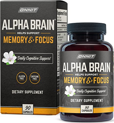 ONNIT Alpha Brain Premium Nootropic Brain Supplement for Men & Women -...