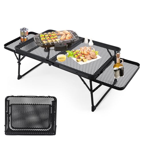 WildFinder Folding Table with 2 Wing Panels, 2x1.3 FT Camping Table...