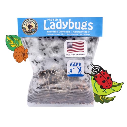 NaturesGoodGuys 1500 Live Ladybugs - Good Bugs- Ladybugs - Guaranteed...