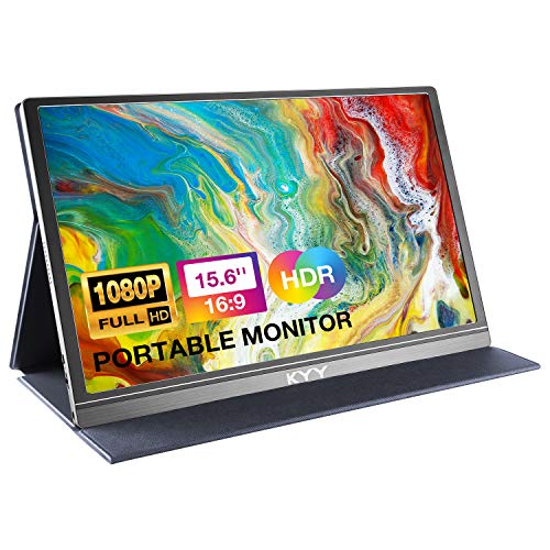 KYY Portable Monitor 15.6inch 1080P FHD USB-C, HDMI Computer Display...