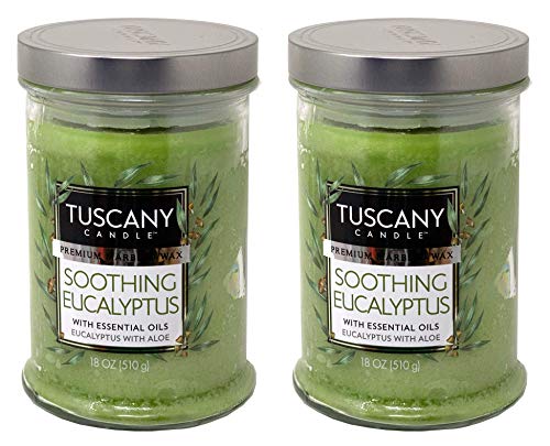 Langley Empire Candle Tuscany Candle 18oz Scented Candle, Soothing...