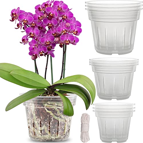 REMIAWY Orchid Pot, 9 Pack Orchid Pots with Holes, 3 Each of 4.8, 5.7...