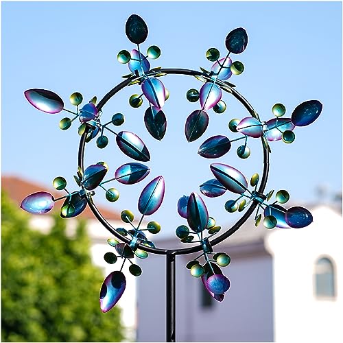Peacock Wind Spinners Outdoor, Garden Spinners Metal Large 87 inches,...