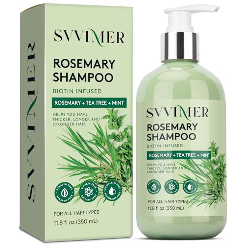 Svvimer Rosemary Hair Growth Shampoo: Thickening and Regrowth Formula...