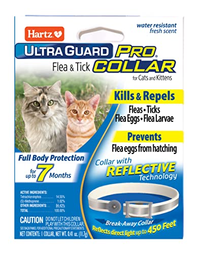 Hartz UltraGuard Pro Flea & Tick Collar for Cats and Kittens, 7 Month...