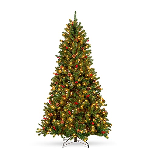 Best Choice Products 6ft Pre-Lit Pre-Decorated Spruce Hinged...