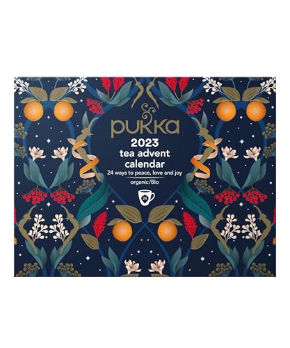 Pukka Tea Gift, Organic Tea Advent Calendar 2023, 24 Tea Bags