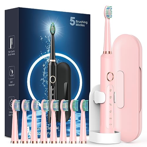 Sonic Electric Toothbrush for Adults - Rechargeable Electric...