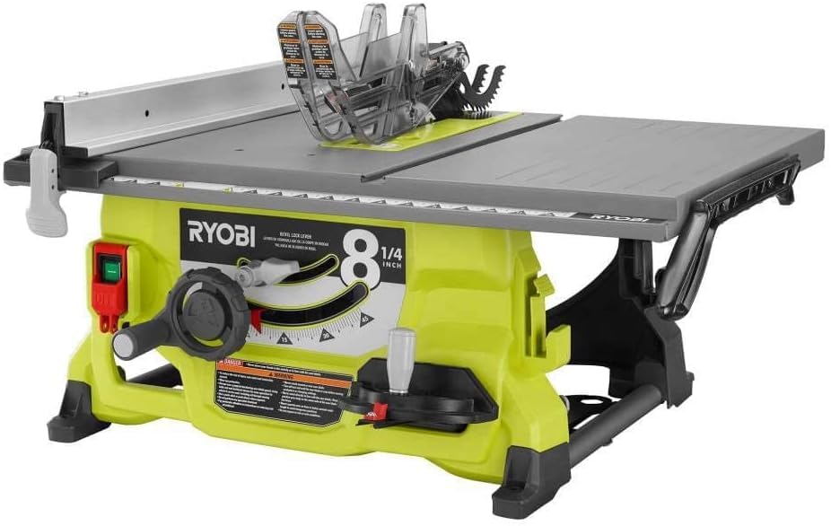RYOBI 13 Amp 8-1/4 in. Compact Portable Corded Jobsite Table Saw...