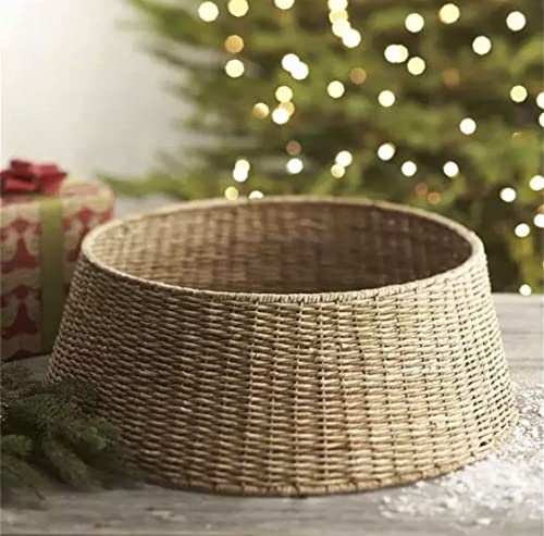 Farmhouse Christmas Tree Collar - Rustic Holiday Decoration - Natural...
