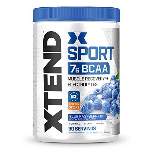XTEND Sport BCAA Powder Blue Raspberry Ice - Electrolyte Powder for...