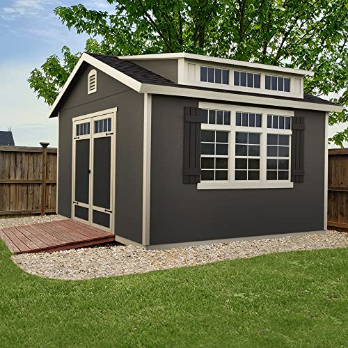 Handy Home Products Windemere 10x12 Do-it-Yourself Wooden Storage Shed...