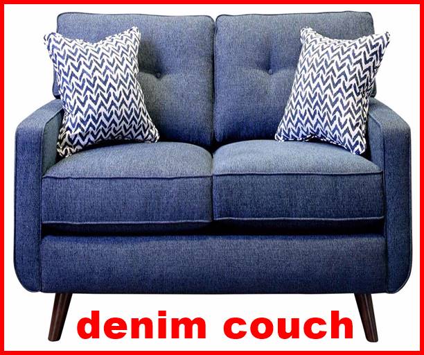 denim couch