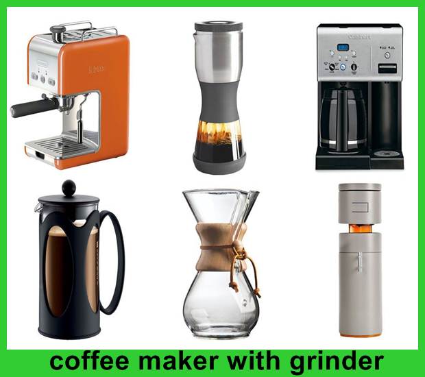 coffee maker with a grinder