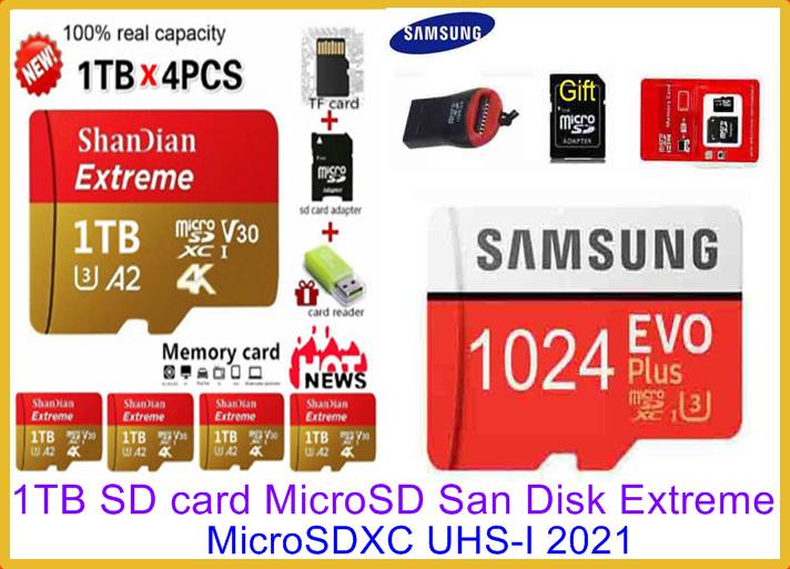 1tb Sd Card Microsd San Disk Extreme Microsdxc Uhs I 21 Better