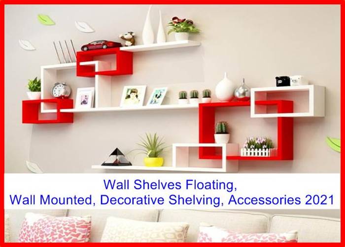 Wall Shelves Floating, Wall Mounted, Decorative Shelving, Accessories