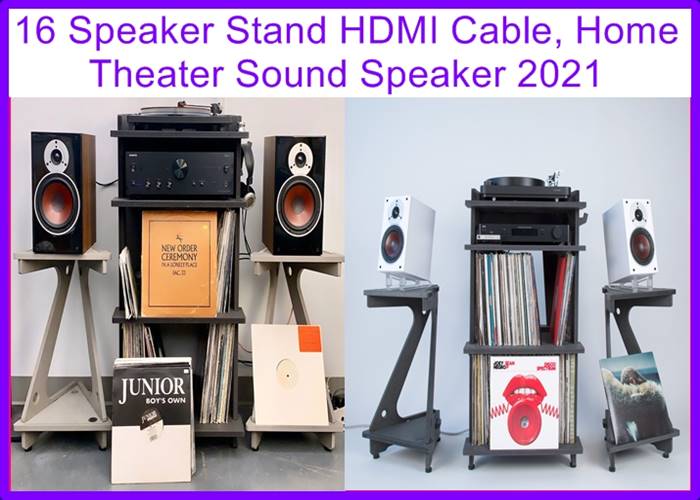 16 Speaker Stand HDMI Cable, Home Theater Sound Speaker 2023
